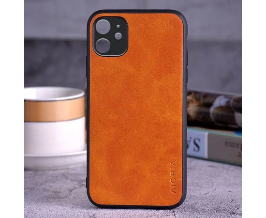 Кожаный чехол AIORIA Vintage для Apple iPhone 11 (6.1") Коричневый