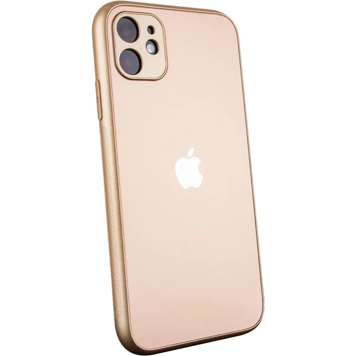 TPU+Glass чохол Matte Candy Full camera для Apple iPhone 11 (6.1") Золотий