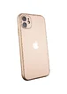 TPU+Glass чехол Matte Candy Full camera для Apple iPhone 11 (6.1") Золотой