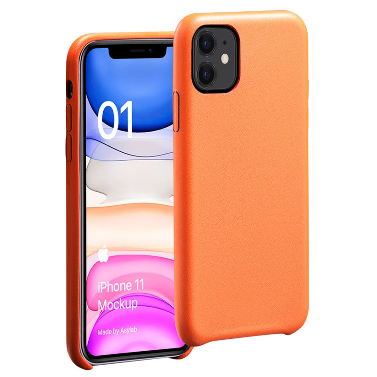 Шкіряний чохол AHIMSA PU Leather Case (A) для Apple iPhone 11 (6.1 ") Помаранчевий