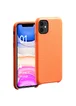 Кожаный чехол AHIMSA PU Leather Case (A) для Apple iPhone 11 (6.1") Оранжевый
