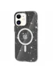 Чехол TPU Galaxy Sparkle (MagFit) для Apple iPhone 11 (6.1") Black+Glitter