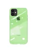 TPU+Glass чехол GLOSSY Logo series для Apple iPhone 11 (6.1") Салатовый / Light green