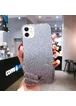 TPU+Glass чехол Swarovski для Apple iPhone 11 (6.1") Черный
