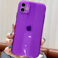 Чехол TPU Glossy Line Full Camera для Apple iPhone 11 (6.1") Сиреневый