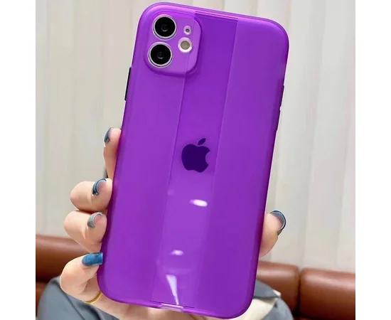 Чехол TPU Glossy Line Full Camera для Apple iPhone 11 (6.1") Сиреневый