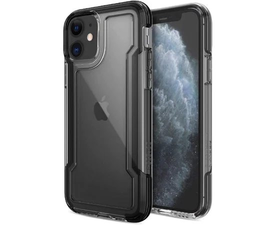 Чехол Defense Clear Series (TPU+PC) для Apple iPhone 11 (6.1") Черный