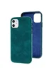 Кожаный чехол Croco Leather для Apple iPhone 11 (6.1") Green