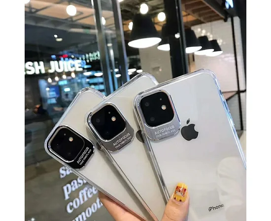 TPU чехол Epic clear flash для Apple iPhone 11 (6.1") Бесцветный / Черный