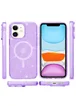 Чохол TPU Galaxy Sparkle (MagFit) для Apple iPhone 11 (6.1") Purple+Glitter