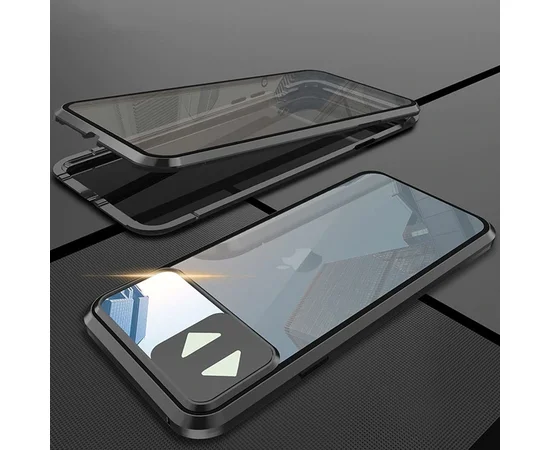Чехол Camshield 360 Metall+Glass со шторкой для камеры для Apple iPhone 11 (6.1") Черный