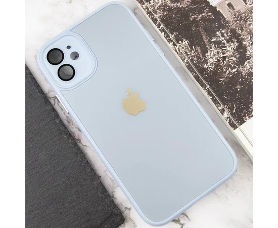 Чехол TPU+Glass Sapphire Midnight для Apple iPhone 11 (6.1") Голубой / Blue