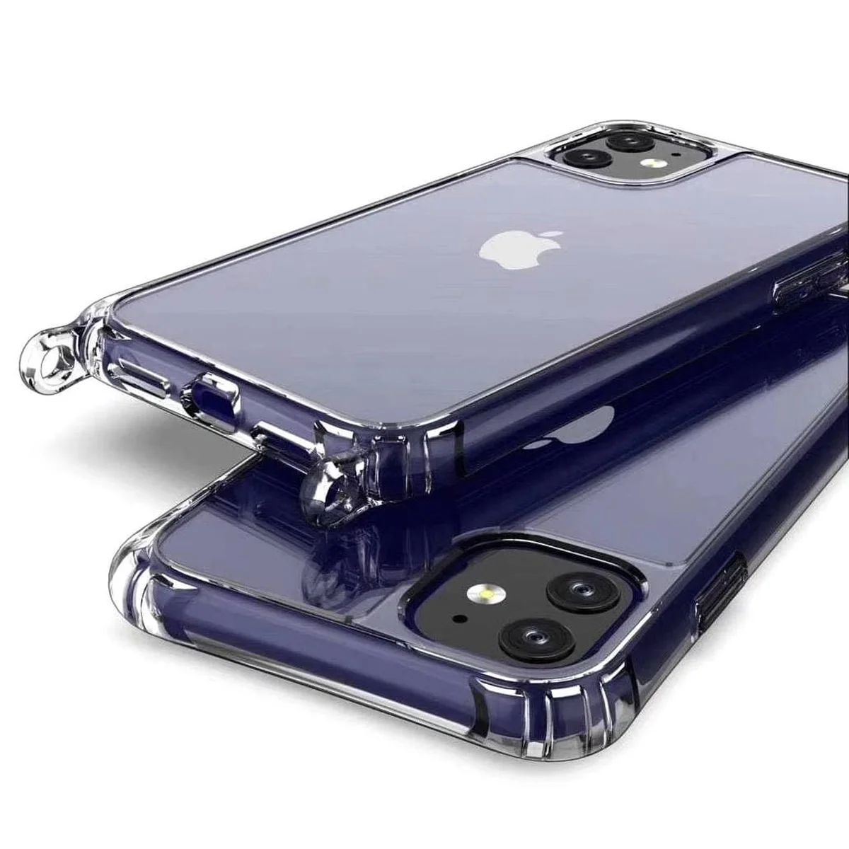 Чехол TPU Crossbody Transparent для Apple iPhone 11 (6.1") Желтый