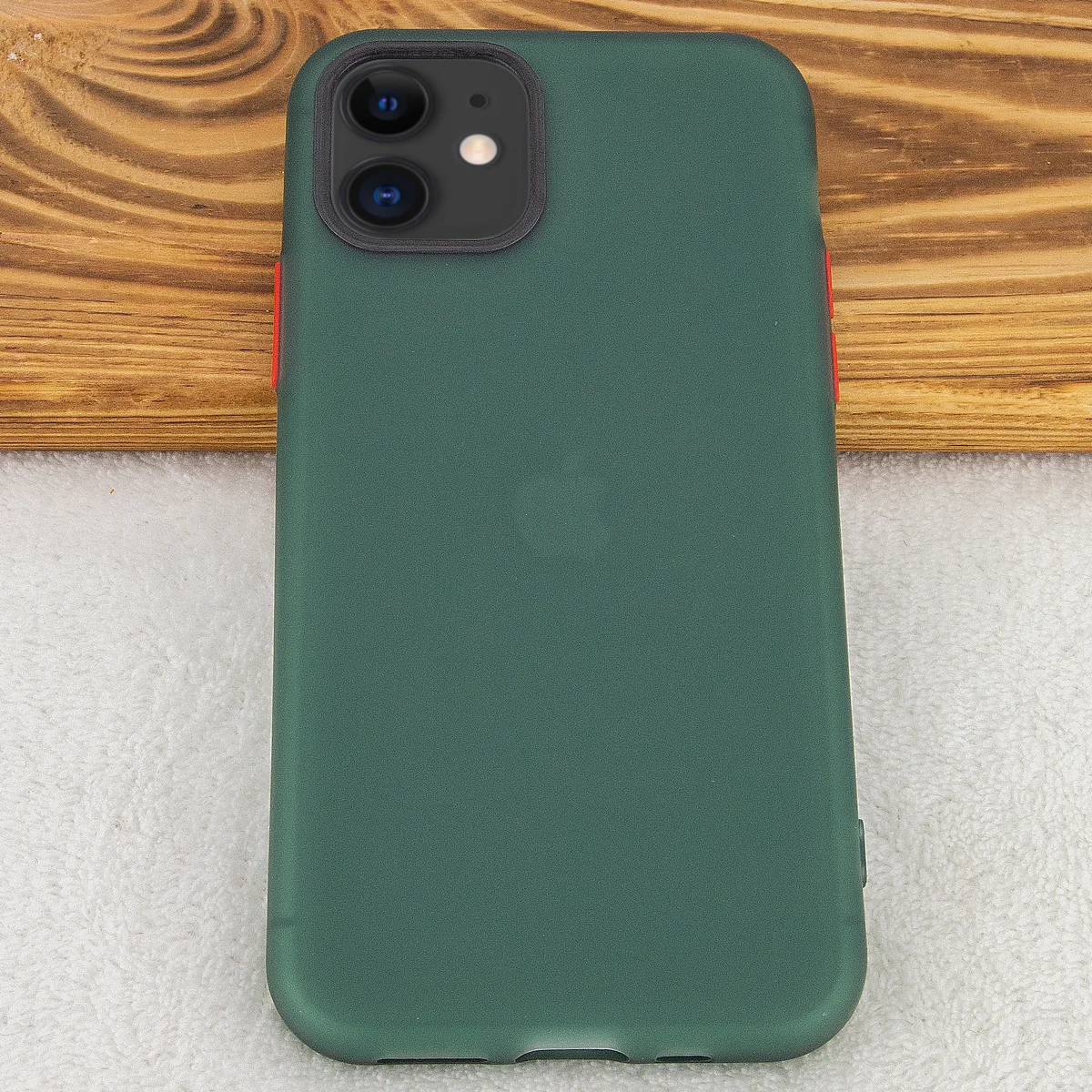 Чехол-накладка Epik Moon Eclipse series для Apple iPhone 11 (6.1") Темно-зеленый / Красный