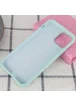 Чехол Silicone case (A) (с закрытым низом) для Apple iPhone 11 (6.1") Бирюзовый / Turquoise