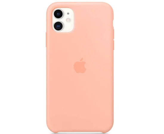 Чехол Silicone case (AAA) для Apple iPhone 11 (6.1") Оранжевый / Grapefruit