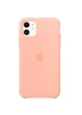 Чехол Silicone case (AAA) для Apple iPhone 11 (6.1") Оранжевый / Grapefruit