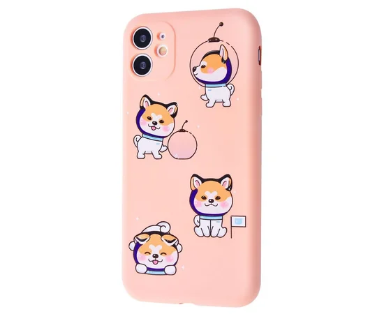 TPU чехол WAVE Fancy для Apple iPhone 11 (6.1") Laika spaceman / Pink sand