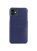 Кожаная накладка G-Case Cardcool Series для Apple iPhone 11 (6.1") Синий