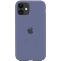 Чехол Silicone case (A) (с закрытым низом) для Apple iPhone 11 (6.1") Темный Синий / Midnight Blue