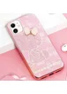 TPU+Glass чехол TYBOMB Dimond Brand для Apple iPhone 11 (6.1") Розовый/Hello Kitty
