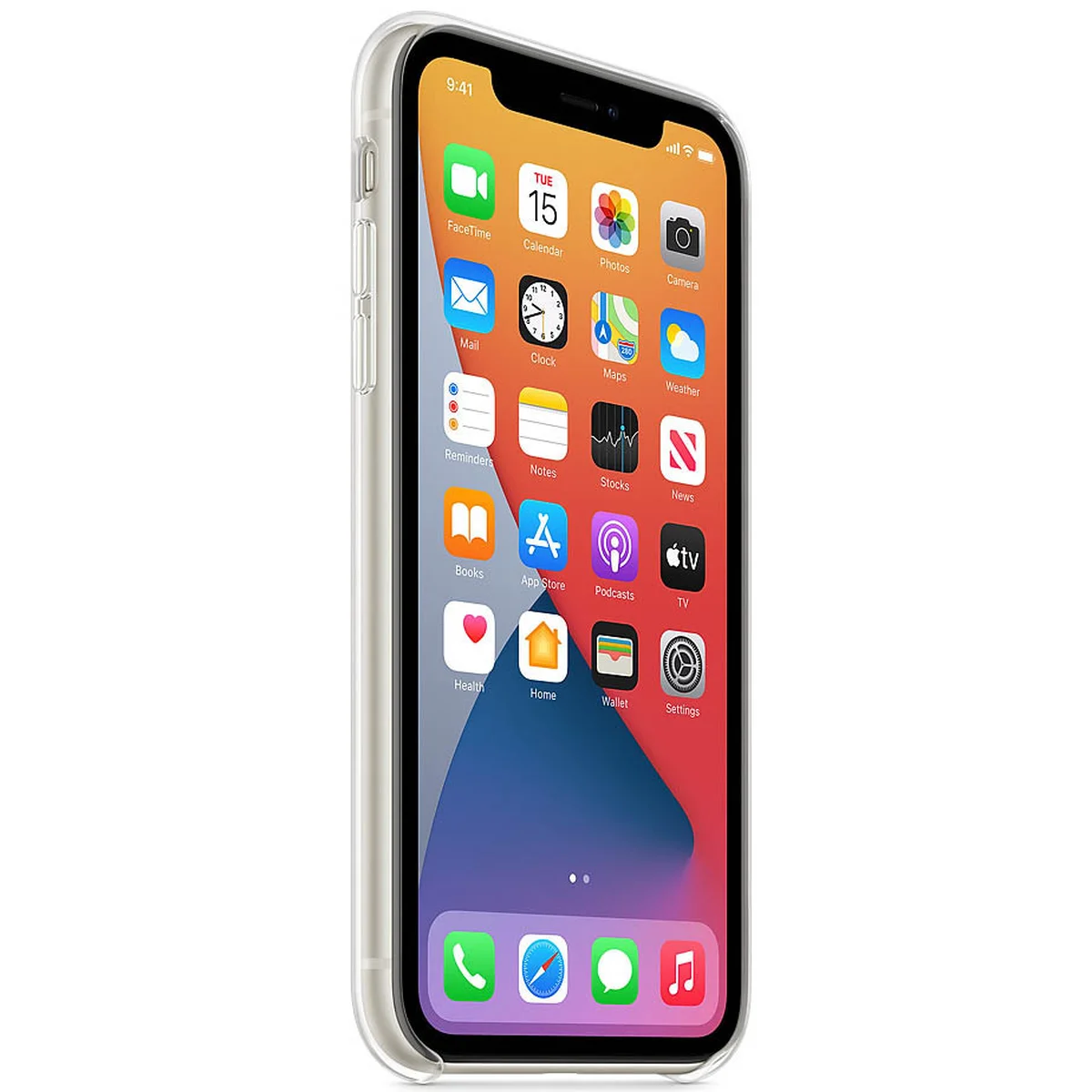 Чехол Clear Case (AAA) для Apple iPhone 11 (6.1") Прозрачный