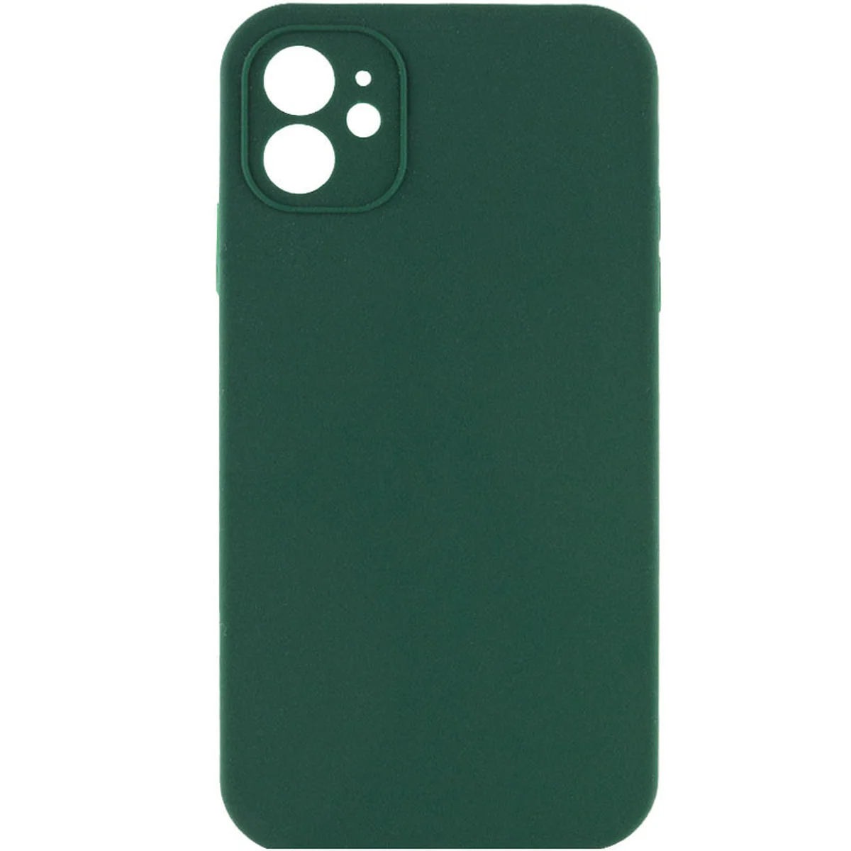 Чехол Silicone Case Lakshmi Square Full Camera для Apple iPhone 11 (6.1") Зеленый / Dark green