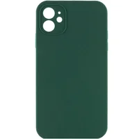 Чохол Silicone Case Lakshmi Square Full Camera для Apple iPhone 11 (6.1") Зелений / Dark green