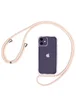 Чехол TPU Crossbody Transparent для Apple iPhone 11 (6.1") Пудровый