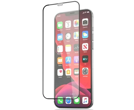 Захисне 2.5D скло Blueo Silk Full Cover HD для Apple iPhone 11 (6.1") Чорний