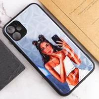 TPU+PC чехол Prisma Ladies для Apple iPhone 11 (6.1") Black in White