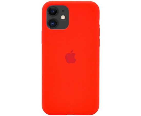 Чохол Silicone case (A) (з закритим низом) для Apple iPhone 11 (6.1 ") Червоний / Red