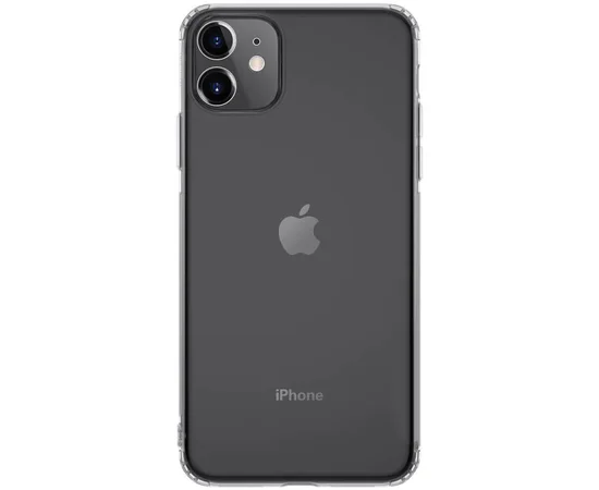 TPU чехол GETMAN Transparent 1,0 mm для Apple iPhone 11 (6.1") Прозрачный / Transparent