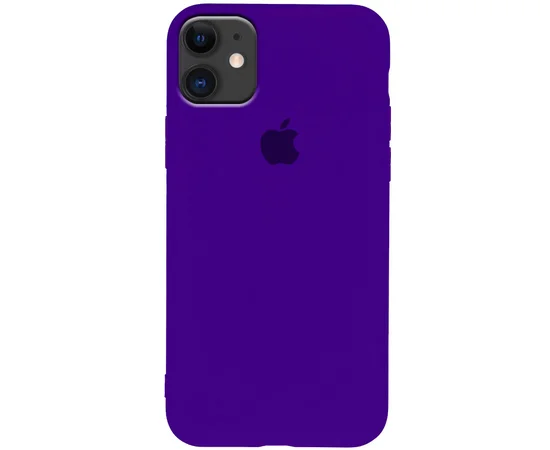 Чехол Silicone Case Slim Full Protective для Apple iPhone 11 (6.1") Фиолетовый / Ultra Violet