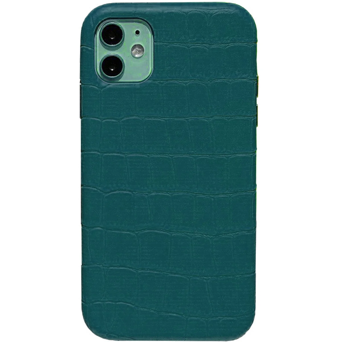 Шкіряний чохол Croco Leather для Apple iPhone 11 (6.1 ") Green