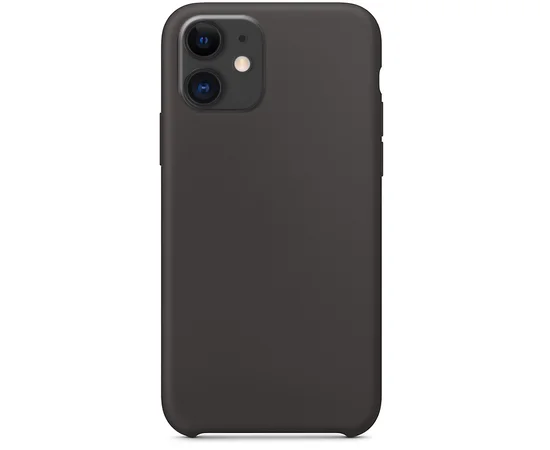 Силиконовый чехол Soft cover для Apple iPhone 11 (6.1") Черный / Black