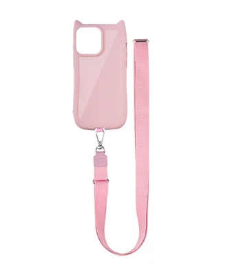 Чехол TPU GETMAN Cat with straps для Apple iPhone 11 (6.1") Pink