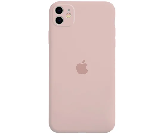 Чехол Silicone Case Full Protective для Apple iPhone 11 (6.1") Розовый / Pink Sand