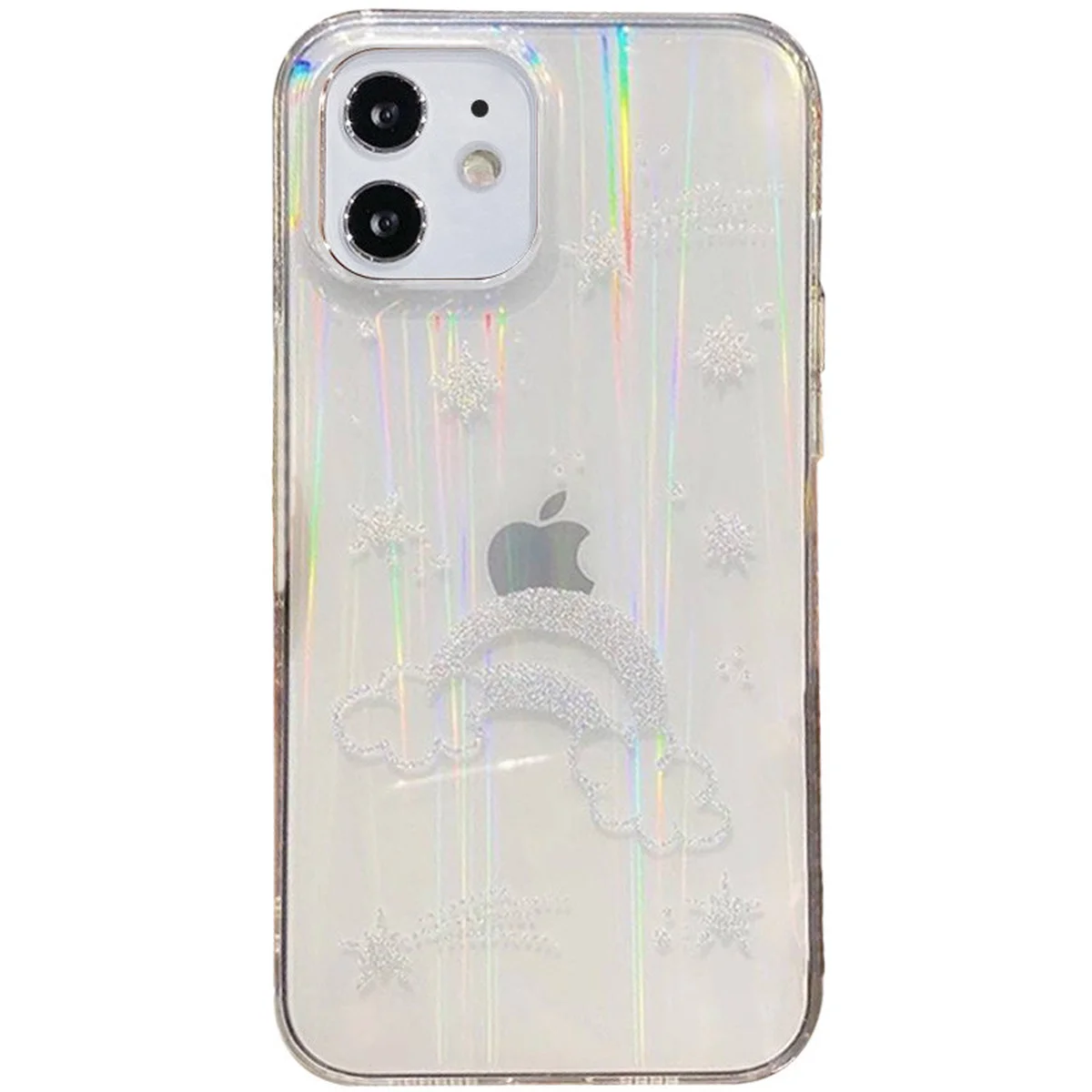TPU+Glass чехол Aurora Space для Apple iPhone 11 (6.1") Радуга