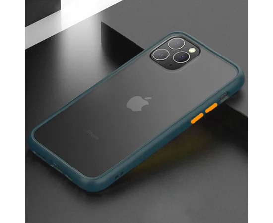 TPU чехол LikGus Maxshield для Apple iPhone 11 (6.1") Сине-Зеленый / Marine Blue