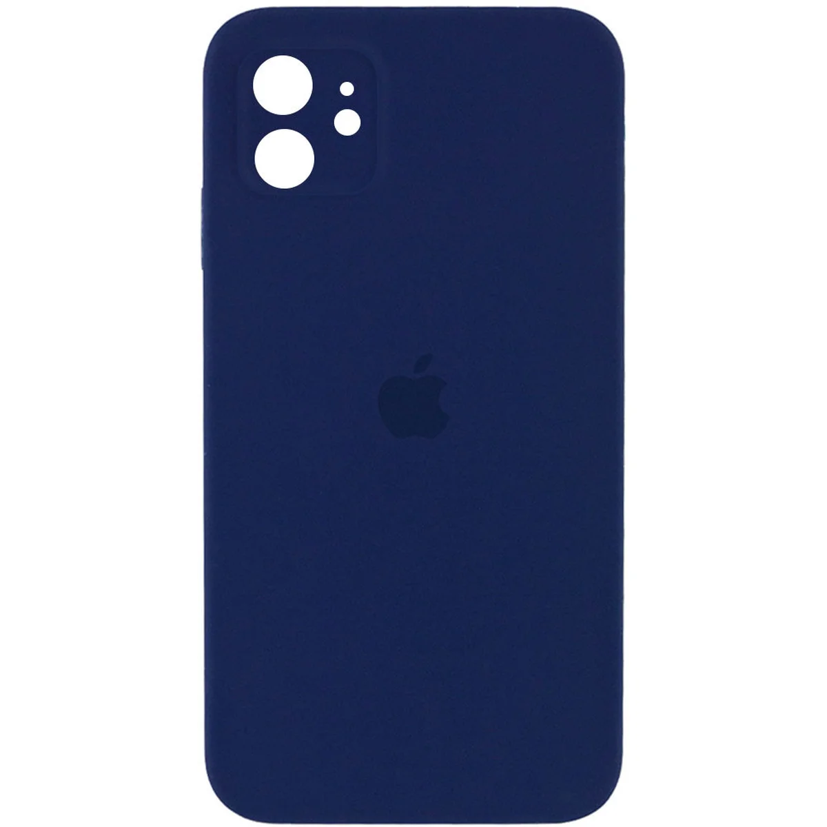 Чохол Silicone Case Square Full Camera Protective (AA) для Apple iPhone 11 (6.1 ") Темно-синій / Midnight blue