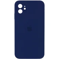 Чохол Silicone Case Square Full Camera Protective (AA) для Apple iPhone 11 (6.1 ") Темно-синій / Midnight blue