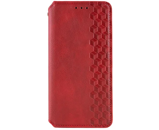Шкіряний чохол-книжка GETMAN Cubic (PU) для Apple iPhone 11 (6.1") Червоний