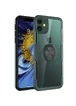 TPU+PC чехол Deen CrystalRing под магнитный держатель для Apple iPhone 11 (6.1") Бесцветный / Темно-зеленый