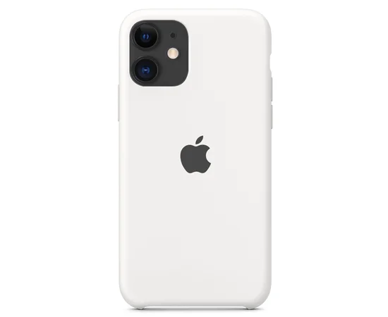 Чехол Silicone case (A) для Apple iPhone 11 (6.1") Белый / White