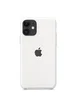 Чехол Silicone case (A) для Apple iPhone 11 (6.1") Белый / White