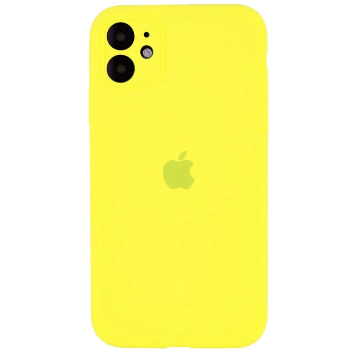 Чохол Silicone Case Square Full Camera Protective (AA) для Apple iPhone 11 (6.1 ") Жовтий / Bright Yellow