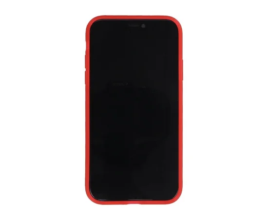 Силиконовый матовый полупрозрачный чехол для Apple iPhone 11 (6.1") Красный / Red