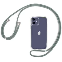Чехол TPU Crossbody Transparent для Apple iPhone 11 (6.1") Зеленый / Pine green
