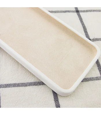 Чехол Silicone Case Square Full Camera Protective (AA) для Apple iPhone 11 (6.1") Белый / White